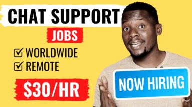 Chat Support WORK-FROM-HOME Jobs (Non-Phone) HIRING NOW Worldwide