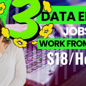 3 Data Entry ($18 HOUR) Non-Phone Work From Home Remote Jobs Hiring Now in 2022 | No Degree Needed