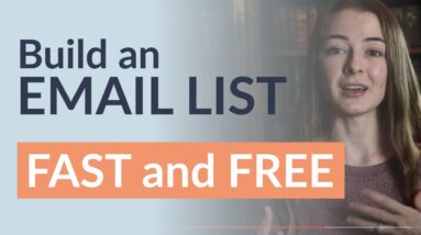 How to build an email list for FREE [for affiliate marketing, ecommerce, info businesses, and more!]