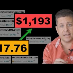 FULL Domain Flipping Course (godaddy + expired tutorial) Turn $17 Into $1190