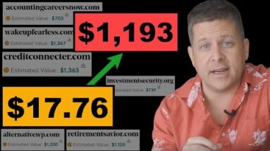 FULL Domain Flipping Course (godaddy + expired tutorial) Turn $17 Into $1190