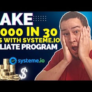 Make $1000 in 30 days With SYSTEME.IO Affiliate Program 😎