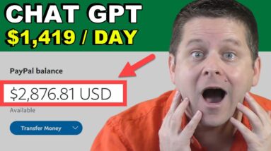 $1,419 Per Day - Chat GPT + Excel!