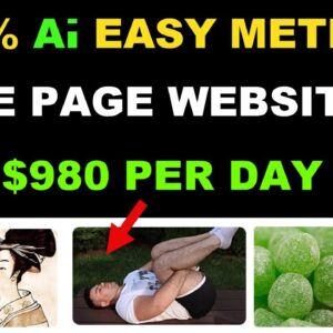 This One Page Website Makes $980 A Day!