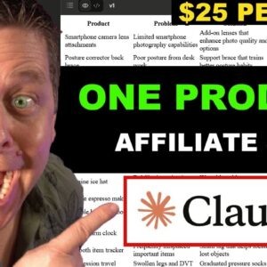 Using Claude 3.7 -To Build One Product Affiliate Websites - For Profit!
