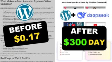 $300 A Day With Wordpress And Deepseek Ai - FULL Tutorial!