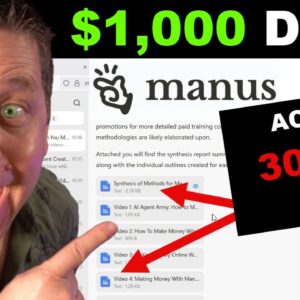 Using Manus Ai To Make $1,000 Per Day? My Real 30 Day Results!