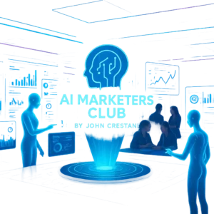 What is the AI Marketers Club by John Crestani, and how do AI Agents help marketers grow their business?